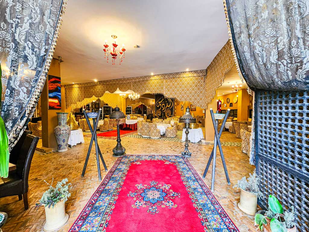 Luxurious Moroccan Dining Hall at Al Firdaous