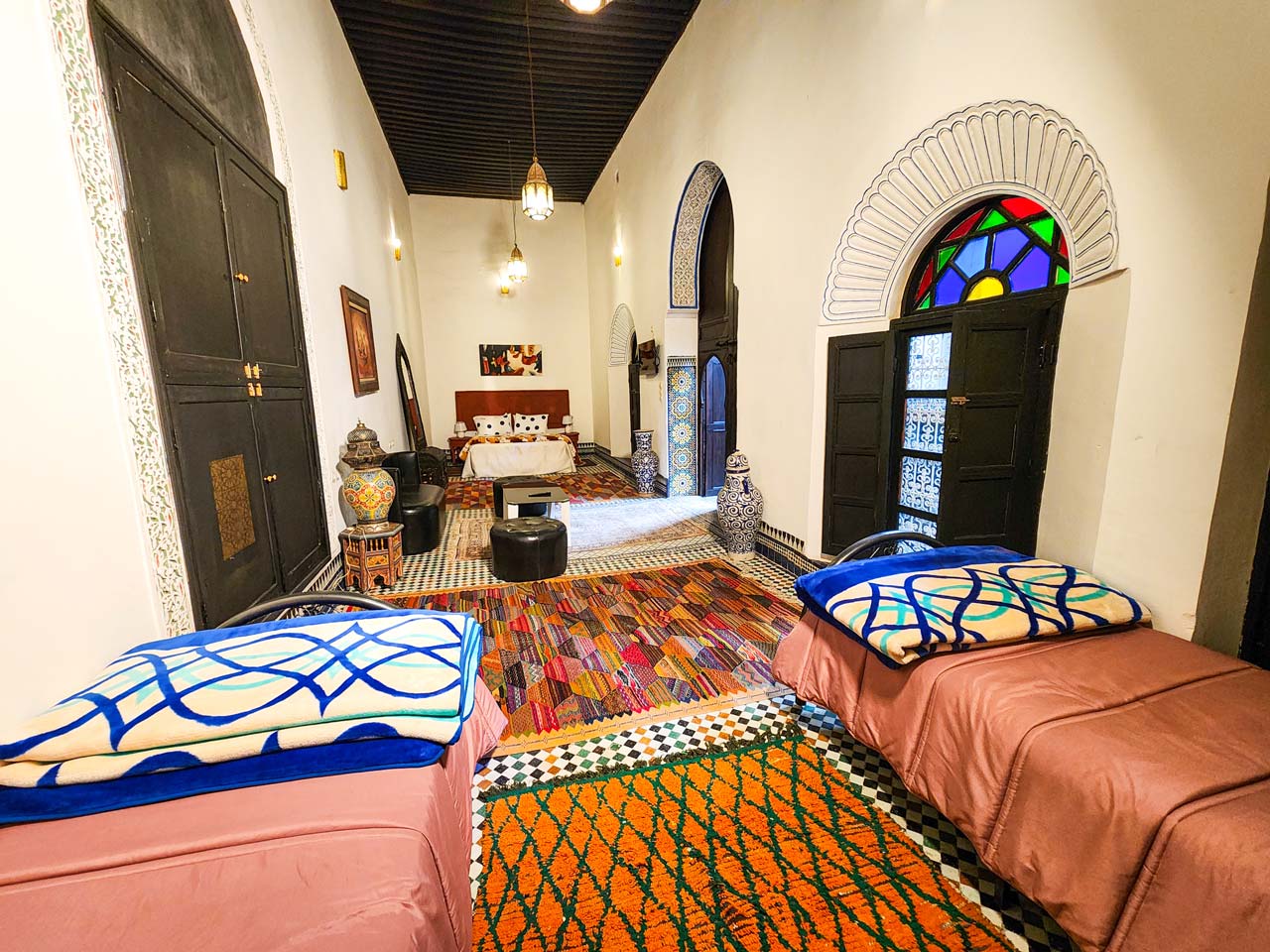 Traditional Moroccan Touches in Bab Lkhoukha Room