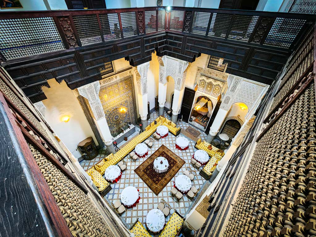 Vibrant Moroccan Patterns at Al Firdaous Restaurant